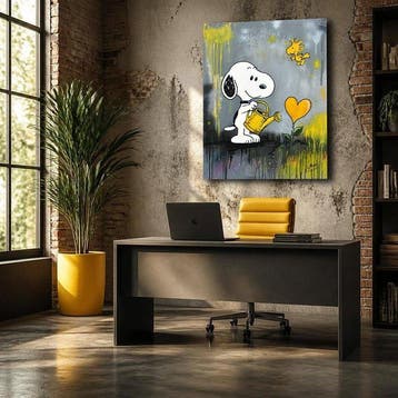 Carolina Alonso - Snoopy gießt das Blumenherz ##XL