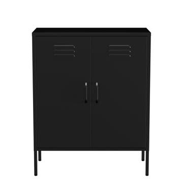 Lendo Online Buffet 80×40×100 cm Métal Noir, Nieuw