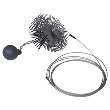 vidaXL Schoorsteenveegborstel rond Ø 25 cm, Doe-het-zelf en Bouw, Verzenden, Nieuw