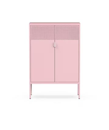 Archiefkast - Kantoorkast - Metalen kast met deuren - Roze -, Verzenden
