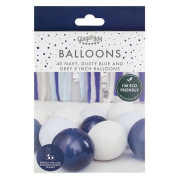Blauwe Ballonnen 13cm 40st, Verzenden