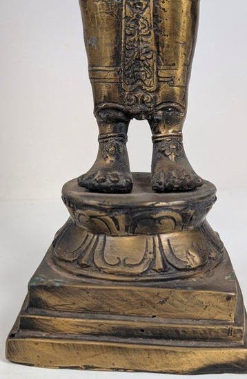 bronzen beeld van de hindoegod Shiva Mahadeva (ook bekend, Antiek en Kunst