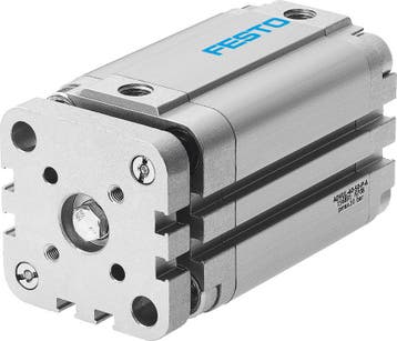 Festo Compacte Cilinder 100mm Boring 20mm Slag Dubbelwerkend, Verzenden