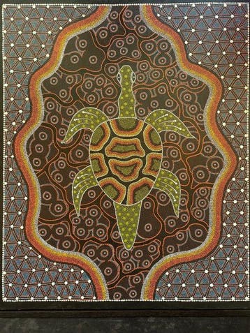Peinture aborigène par points – dans le style classique
