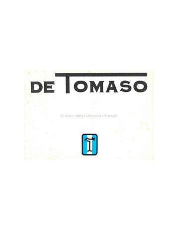 1975 DE TOMASO PROGRAMMA BROCHURE ITALIAANS ENGELS, Nieuw