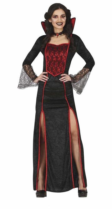 Vampier Halloween Kostuum Dames Rood, Verzenden, Nieuw