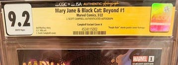 Mary Jane & Black Cat #1 - J. Scott Campbell “Purple Rain”, Nieuw