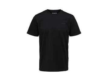 Veiling - Selected Homme Aspen Logo Tee Zwart - XXL, Nieuw