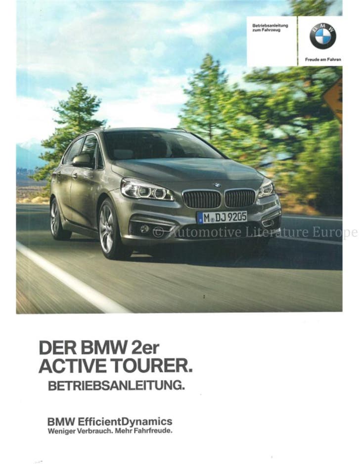 2014 BMW 2 SERIE ACTIVE TOURER INSTRUCTIEBOEKJE DUITS, Auto diversen, Handleidingen en Instructieboekjes, Ophalen of Verzenden