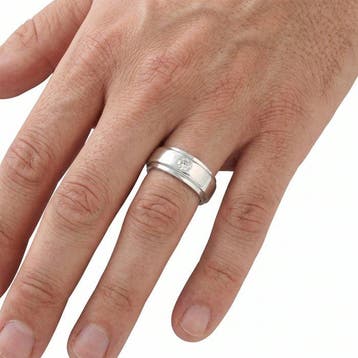Ring - 14 karaat Witgoud - 0.23ct. tw. Diamant (Natuurlijk)