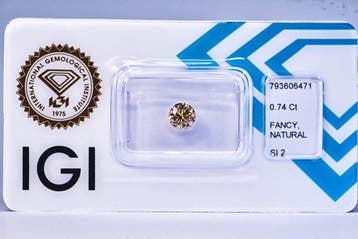 Zonder minimumprijs - 1 pcs Diamant (Natuurlijk gekleurd) -, Nieuw