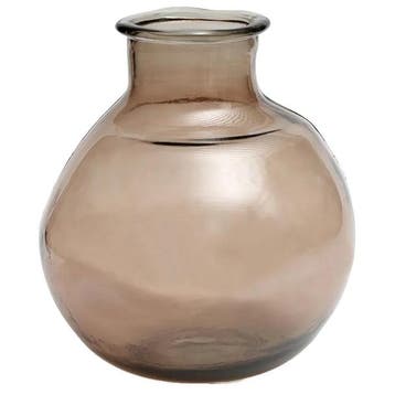 Bazar Bizar Vaas Yugang - Ongebruikt, Huis en Inrichting, Verzenden, Zo goed als nieuw, Beige, Glas
