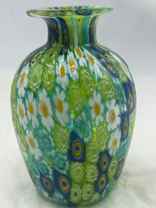 Livio Campanella - Vaas - Muranoglas - Vaas met gekleurde, Antiek en Kunst, Antiek | Glaswerk en Kristal