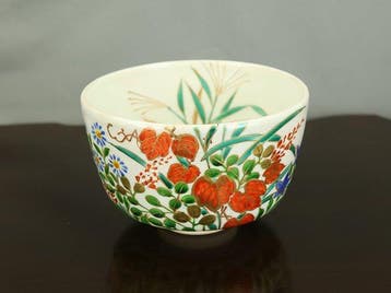 Morishita Shusai  (b1952) - Bol - Poterie - Fleurs