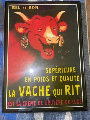 La Vache qui Rit - La Vache qui rit - Benjamin Rabier -, Antiquités & Art