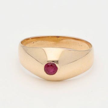 Bague - 14 carats Or jaune Rubis, Bijoux, Sacs & Beauté, Bagues