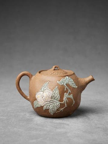 Tezuka Zenri - Jisan-kiln, slip-inlegte Drie Heilige, Antiek en Kunst