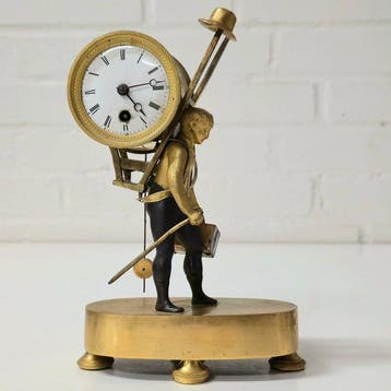 Figurale pendule - Brons, Messing - 1800-1850