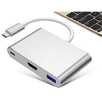 3 in 1 USB-C Hub - Compatibel met Macbook Pro / Air - USB, Verzenden, Nieuw