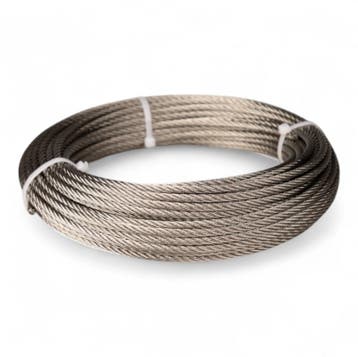 Staalkabel  Rvs 8mm 20m 7x7  - Vrij stugge kabel, Verzenden, Nieuw