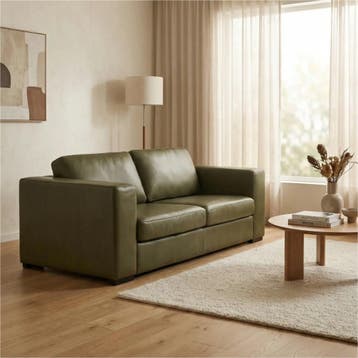 Leren bank Flow - 2 zits, Huis en Inrichting, 150 tot 200 cm, Nieuw, Ophalen of Verzenden, Modern