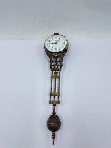 Horloge mystère - Bronze, Laiton, Verre, Antiek en Kunst
