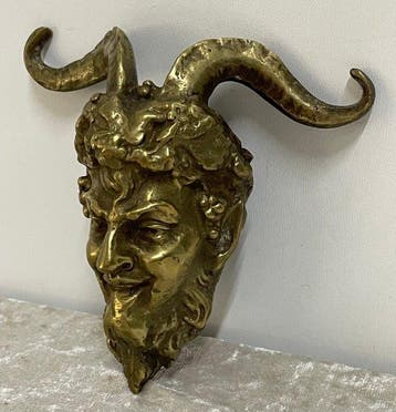 Decoratief ornament - Duivelskop/Mythologische Sater -