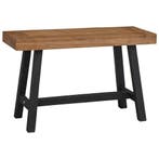 vidaXL Bankje 110 cm massief teakhout, Huis en Inrichting, Verzenden, Nieuw