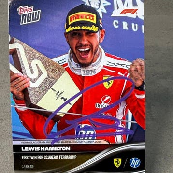 Ferrari - Topps Now - (038) Lewis Hamilton First Win for, Nieuw