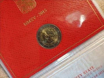 Vaticaan. 2 Euro 2015/2016 Incontro Mondiale delle