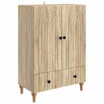 vidaXL Dressoir met lade Sonoma Eiken 66 x 34,5 x 95 cm, Verzenden, Nieuw