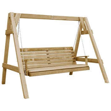vidaXL Schommelbank 205x150x157 cm geïmpregneerd grenenhout, Verzenden, Nieuw