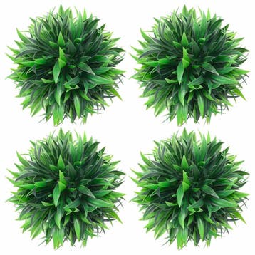 vidaXL Kunstbuxusbollen 4 st 15 cm, Verzenden