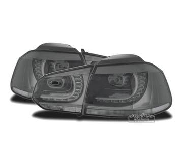 Feux Arrière Pour Volkswagen Vw Golf 6 08- Led Gris Fumé, Autos : Pièces & Accessoires, Éclairage, Verzenden
