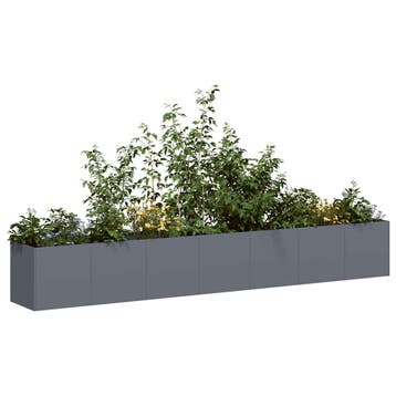 vidaXL Plantenbak 280x40x40 cm koudgewalst staal, Verzenden