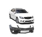 PARE CHOCS FRONTAL MERCEDES W204 07-11 LOOK AMG C63 PDC SRA, Verzenden