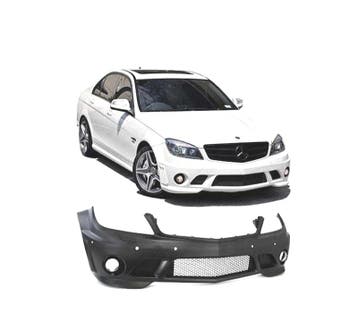 PARE CHOCS FRONTAL MERCEDES W204 07-11 LOOK AMG C63 PDC SRA, Autos : Pièces & Accessoires, Verzenden, Neuf