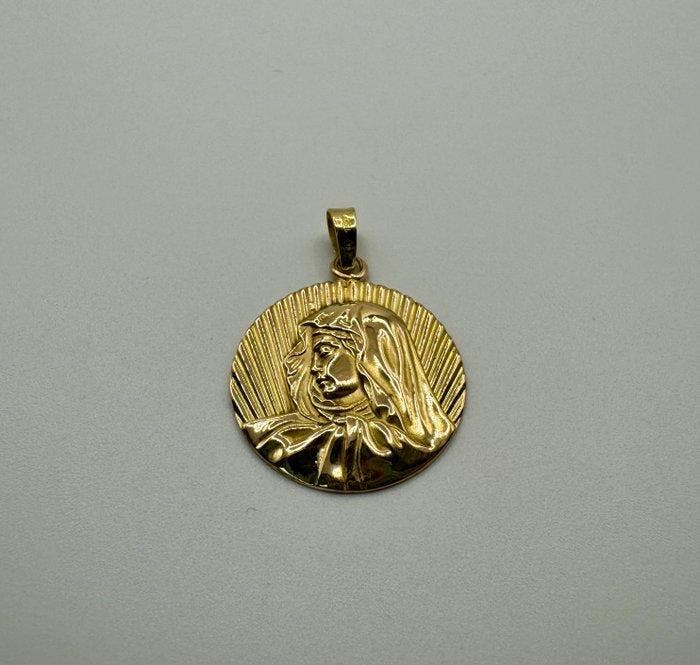 Hanger - 18 karaat Geel goud, Handtassen en Accessoires, Antieke sieraden