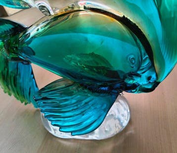 sculptuur, pesce - 30 cm - Muranoglas, Antiek en Kunst, Antiek | Glaswerk en Kristal