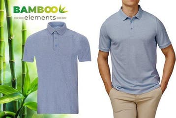 2dekans | Bamboo Elements - Polo Shirt Heren - Licht Blauw, Ophalen of Verzenden, Nieuw