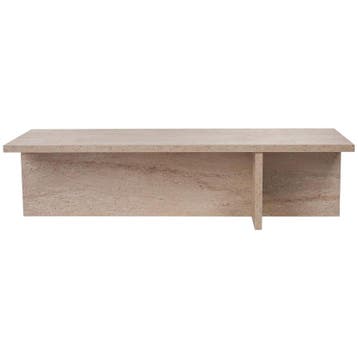 Evila Salontafel - Beige - Nieuw/Ongebruikt - Melamine -, Verzenden, Nieuw, 100 tot 150 cm, Scandinavisch