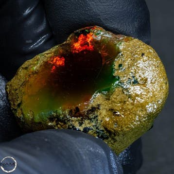 Ethiopisch kristalopal – uitzonderlijk natuurstuk met intens