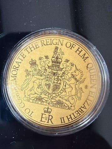 Monde. Medal ND Queen Elizabeth Sapphire Jubilee 1/200 Oz, Postzegels en Munten