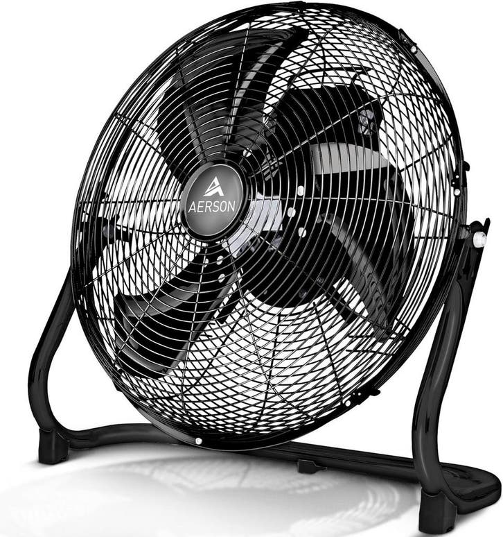 Vloerventilator - 50 cm - Industriele ventilator - Zwart - A, Electroménager, Ventilateurs, Envoi