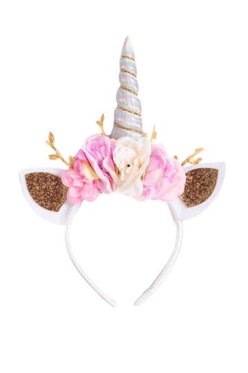 KIMU® Eenhoorn Haarband Blaadjes Iridescent Unicorn Diadeem, Ophalen of Verzenden