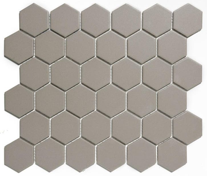 Wand & Vloer Mozaïek Tegels Factory Hexagon Keramiek Grij.., Doe-het-zelf en Bouw, Tegels, 20 tot 40 cm, 20 tot 40 cm, 10 m² of meer