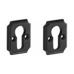 Set van twee PC-plaatjes Arlon ijzer zwart, Bricolage & Construction