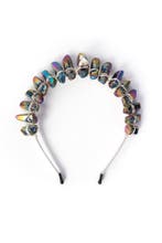 Haarband Bergkristal Zwart Oliekleur Bird Skull Kristal Diad, Kleding | Dames, Ophalen of Verzenden, Nieuw