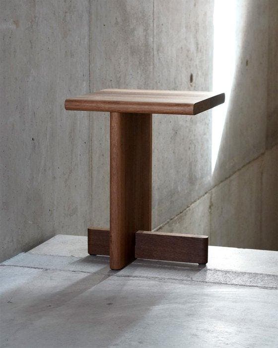 Johannes Hironimus - Bijzettafel - Eik, Gerookt, Geolied, Antiquités & Art, Art | Objets design