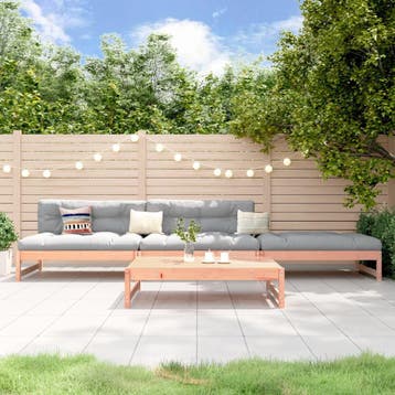 vidaXL 4-delige Loungeset massief douglashout, Verzenden, Loungeset